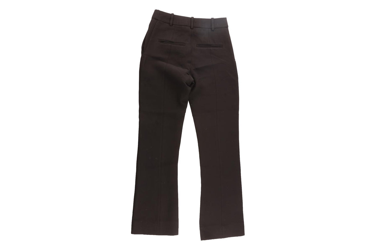 VALENTINO BLACK WOOL STRAIGHT LEG PANTS IT 36 UK 4