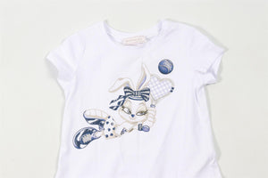 MONNALISA WHITE KIDS GIRLS DRESS 6 YEARS