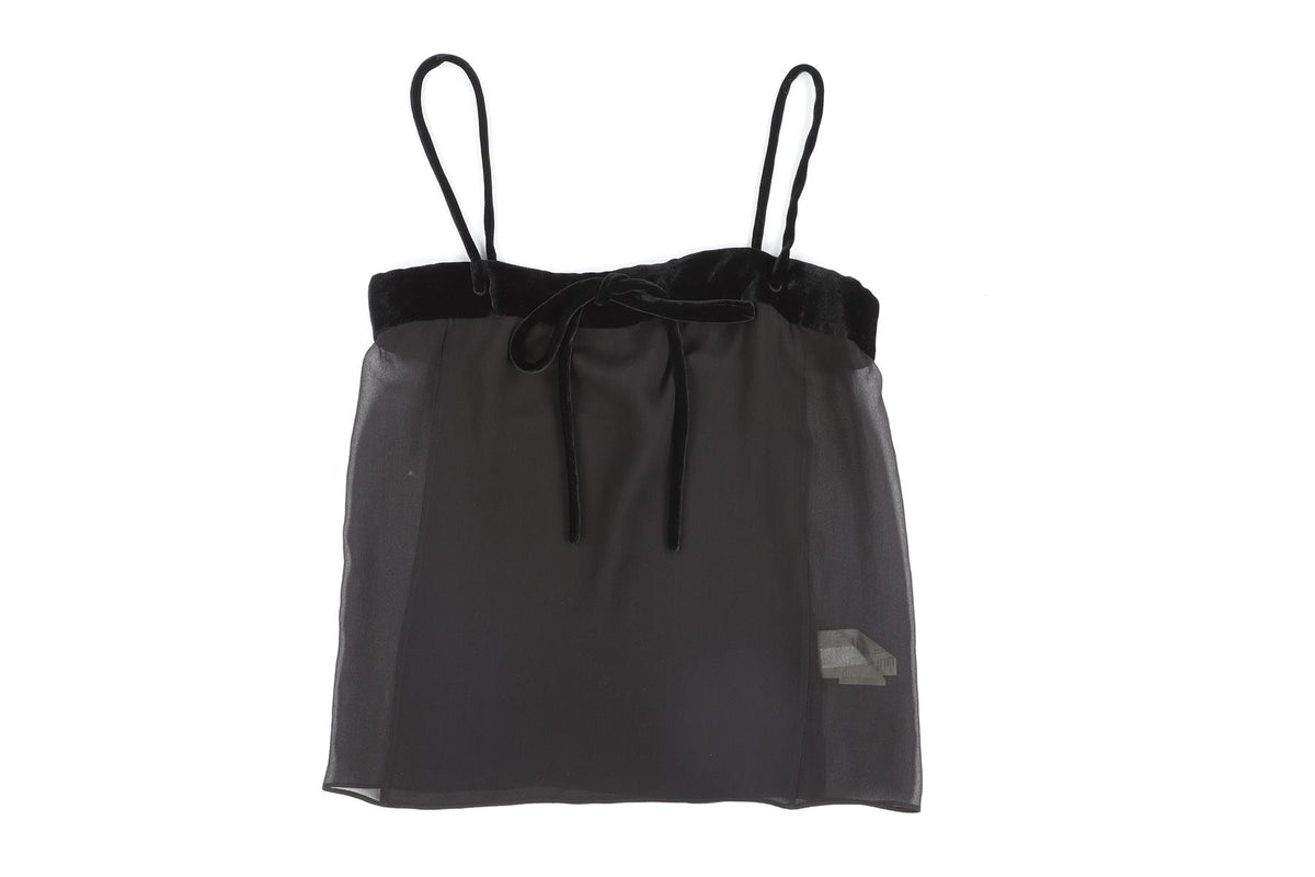TOM FORD BLACK SILK TOP IT 36 UK 4