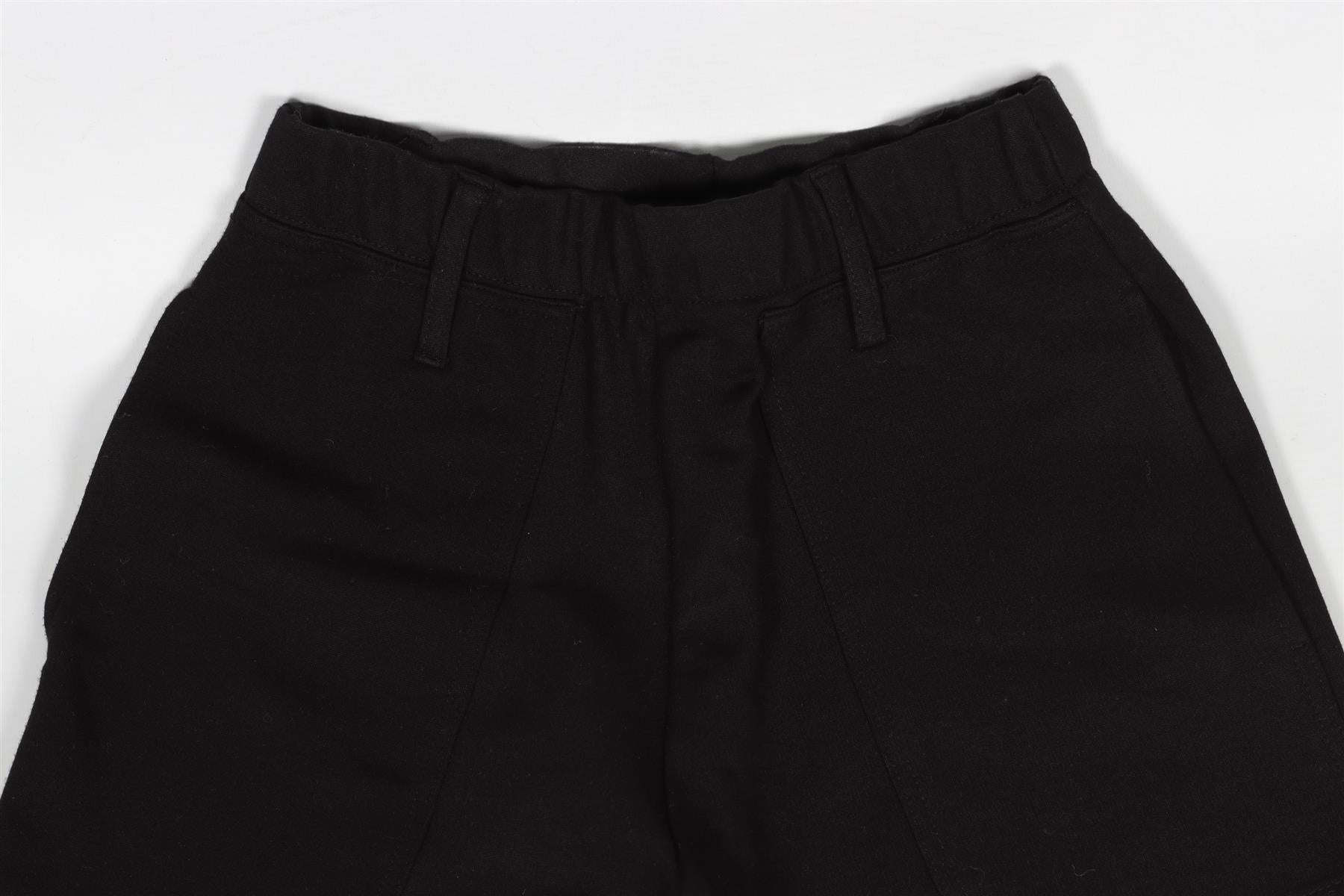 LESET BLACK JERSEY STRAIGHT LEG PANTS XSMALL