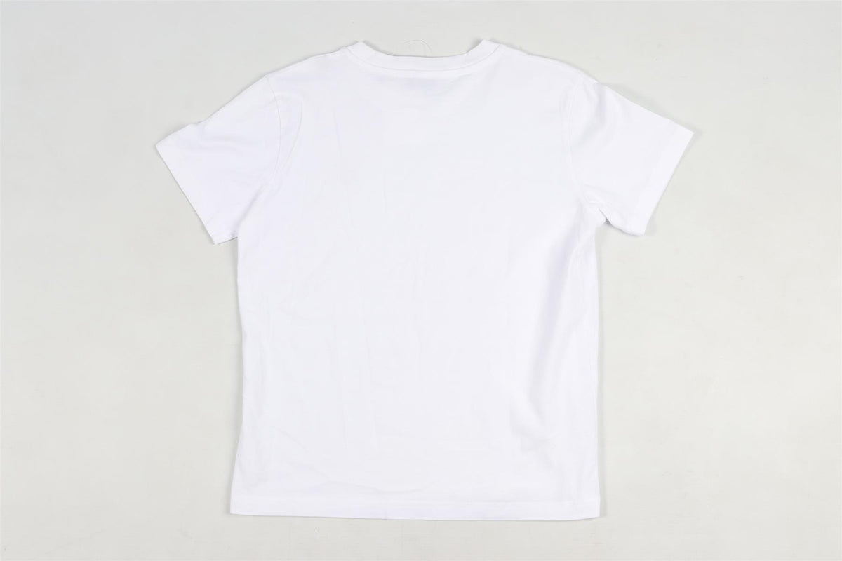 MONCLER WHITE KIDS BOYS COTTON T-SHIRT 8 YEARS