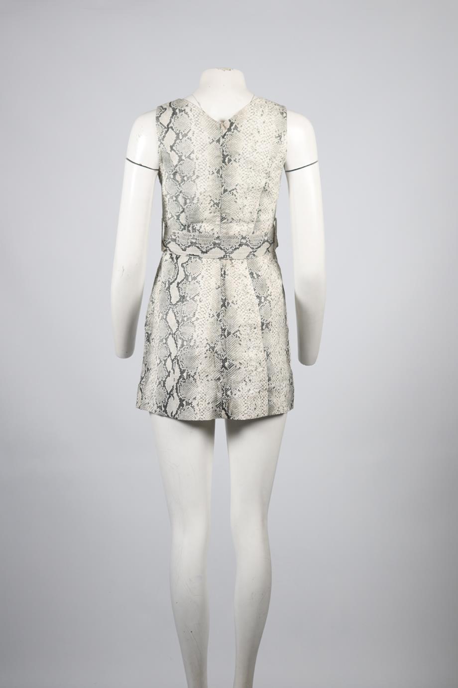 ZIMMERMANN BELTED LINEN MINI DRESS UK 8