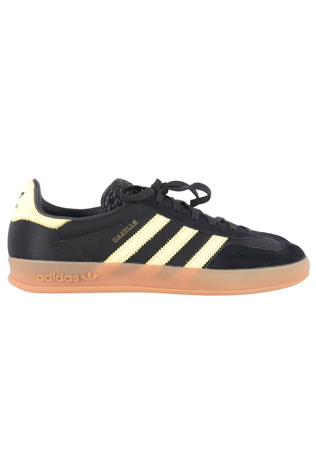 ADIDAS BLACK GAZELLE ALMOST YELLOW SNEAKERS EU 38.5 UK 5.5 US 6