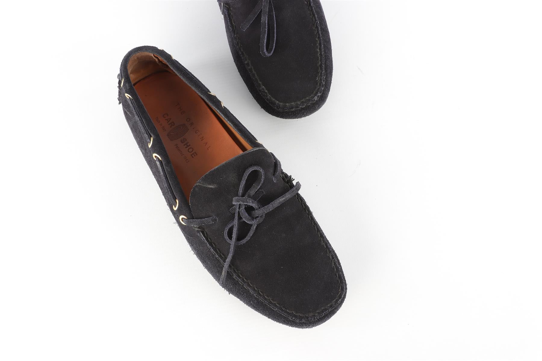 CAR SHOE NAVY MEN'S SUEDE LOAFERS EU 41.5 UK 7.5 US 8.5