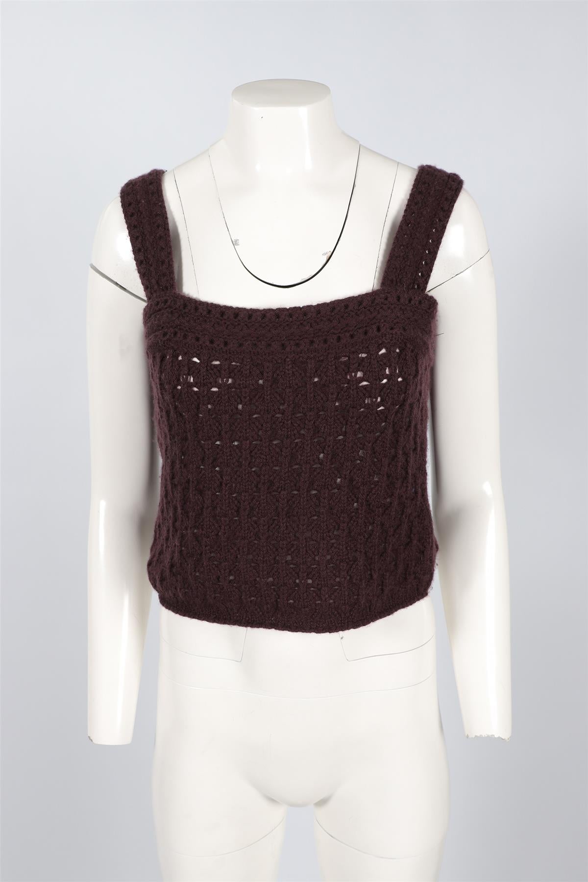 VINCE PURPLE CASHMERE TOP SMALL