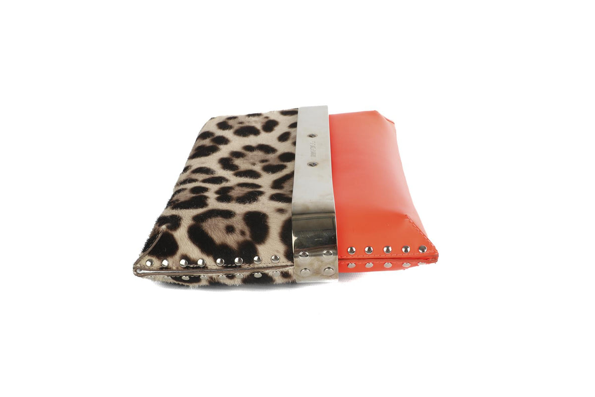 JIMMY CHOO MULTI DAPHNE LEATHER CLUTCH