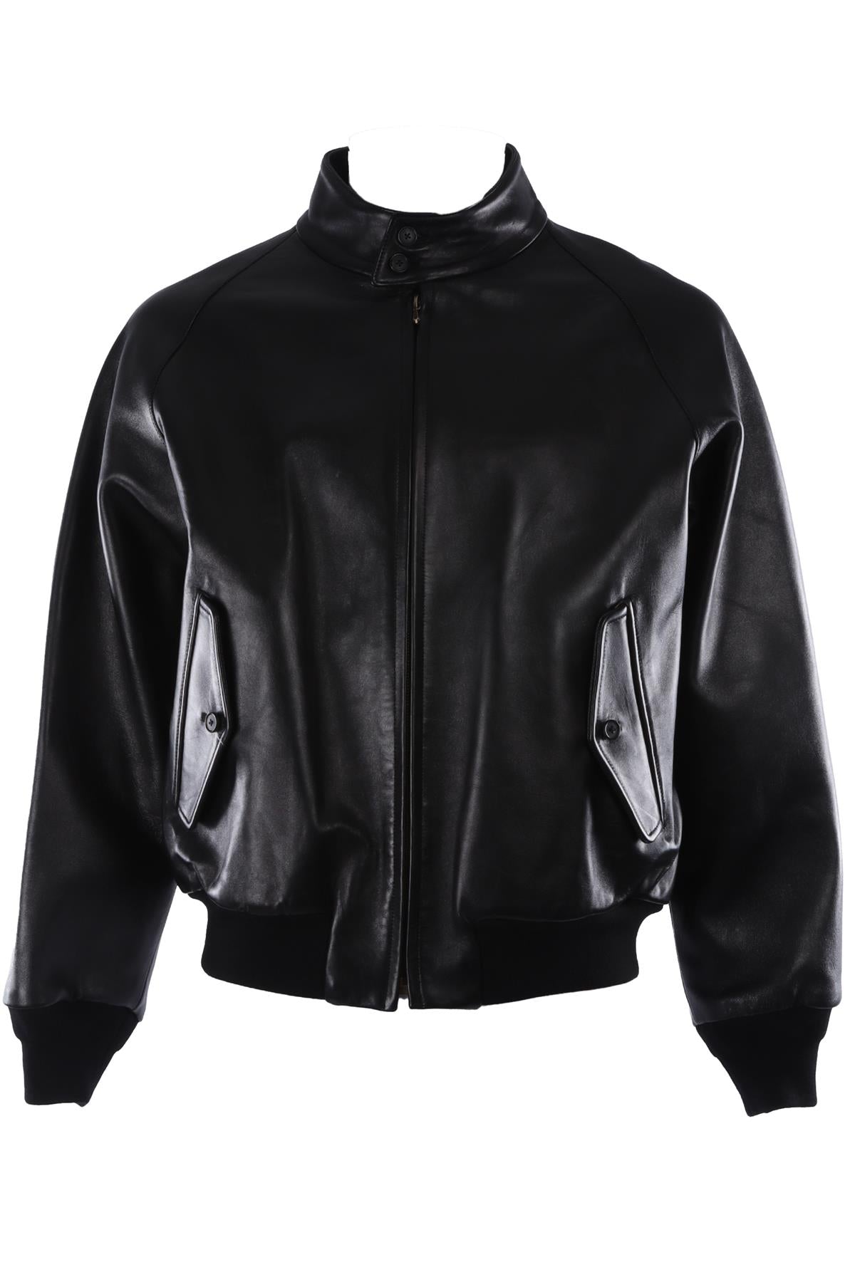 BLACK MEN'S LEATHER JACKET
