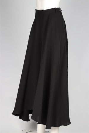 KHAITE BLACK SILK CULOTTES UK 10