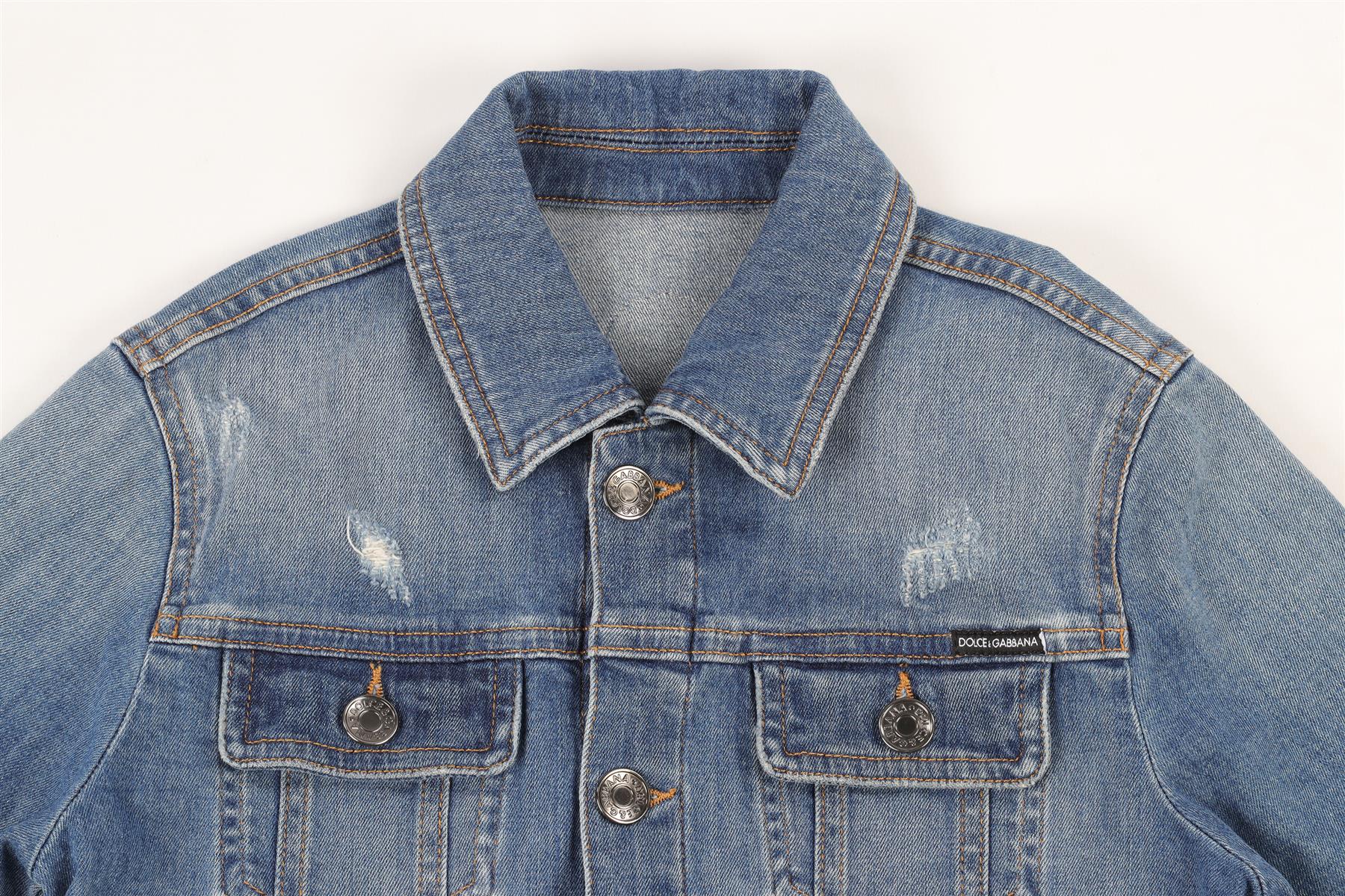 DOLCE & GABBANA BLUE KIDS BOYS JACKET 7-8 YEARS
