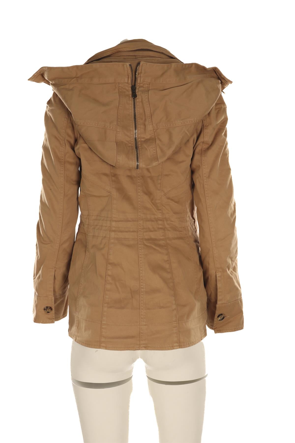 ERMANNO SCERVINO TAN CANVAS JACKET IT 40 UK 8