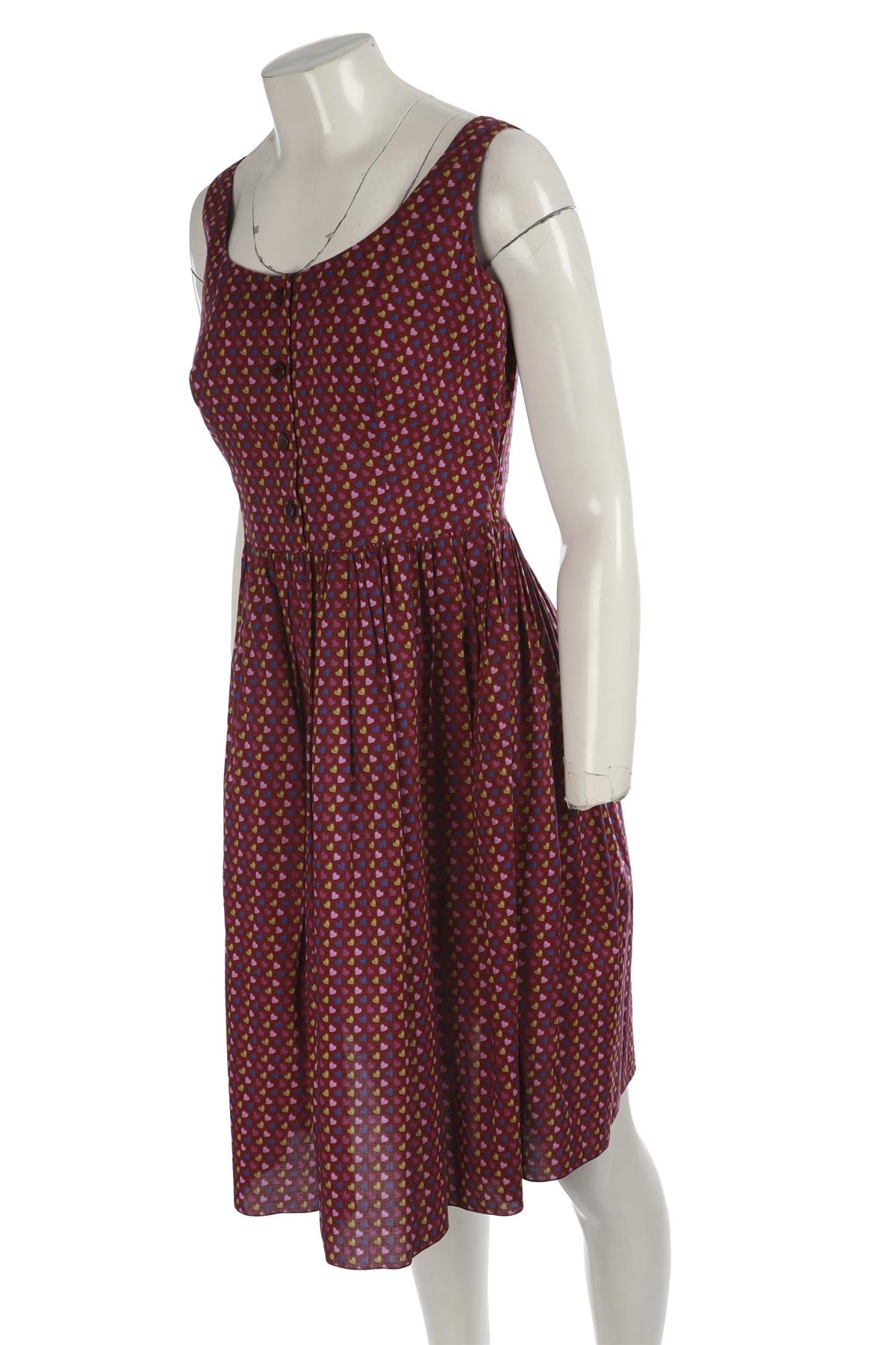PRADA MULTI COTTON MIDI DRESS IT 42 UK 10