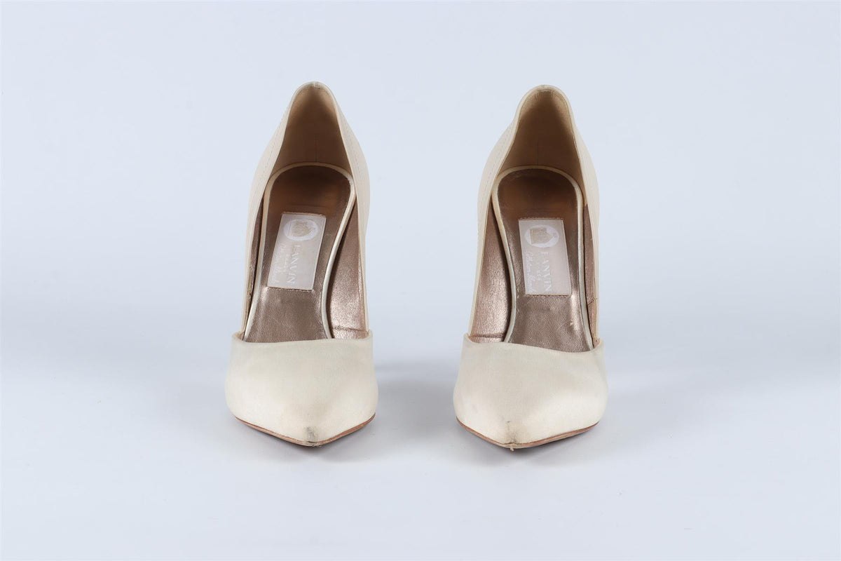 LANVIN CREAM LEATHER PUMPS EU 38 UK 5 US 8