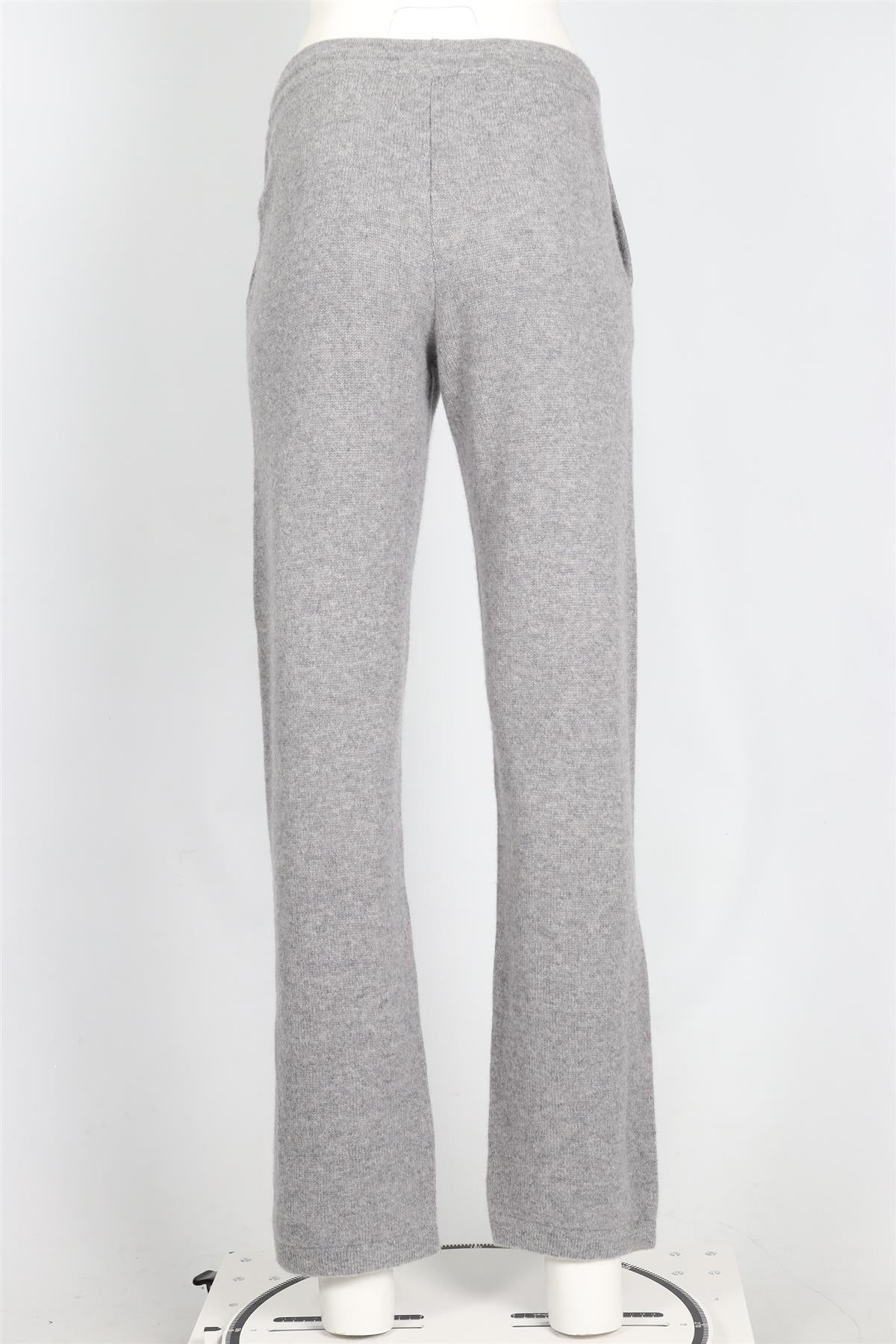 SPORTY & RICH GREY CASHMERE STRAIGHT LEG PANTS SMALL