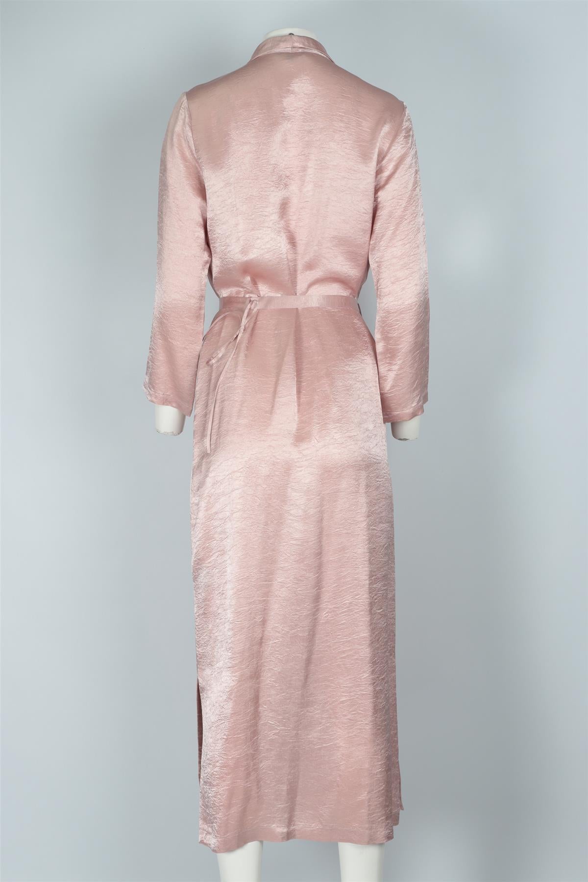 ANN DEMEULEMESTER PINK SATIN MIDI DRESS IT 40 UK 8