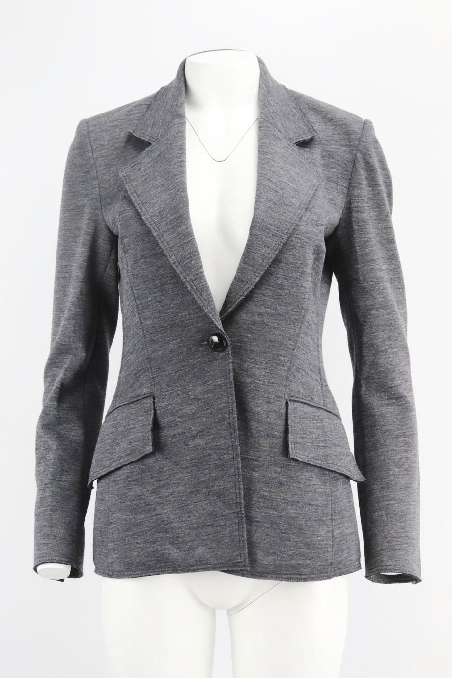 PROENZA SCHOULER WOOL BLEND JERSEY BLAZER US 6 UK 10