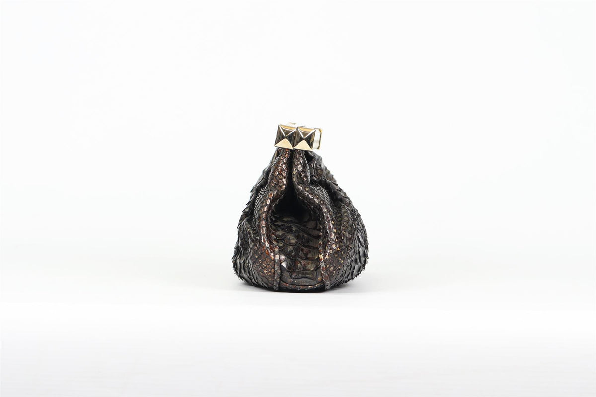 CHRISTIAN LOUBOUTIN SNAKESKIN CLUTHCH