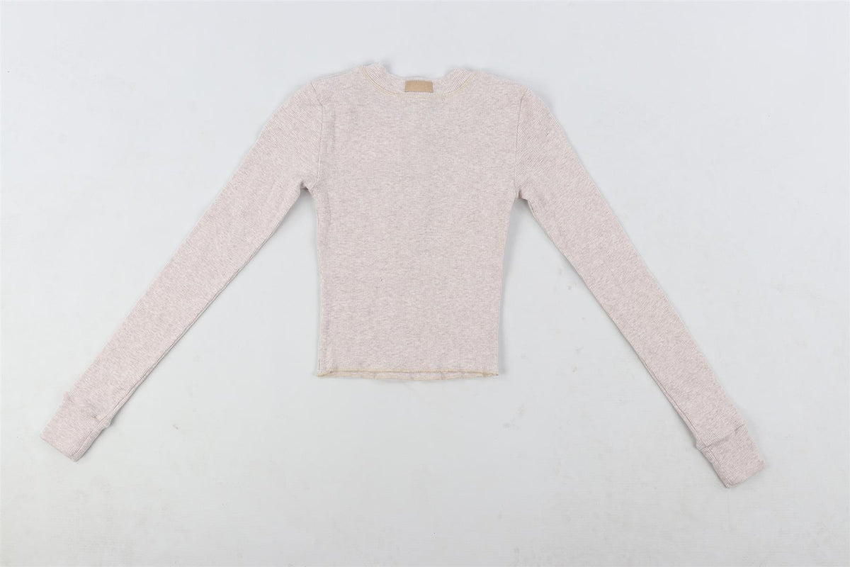 SKIMS GREY COTTON TOP XXSMALL