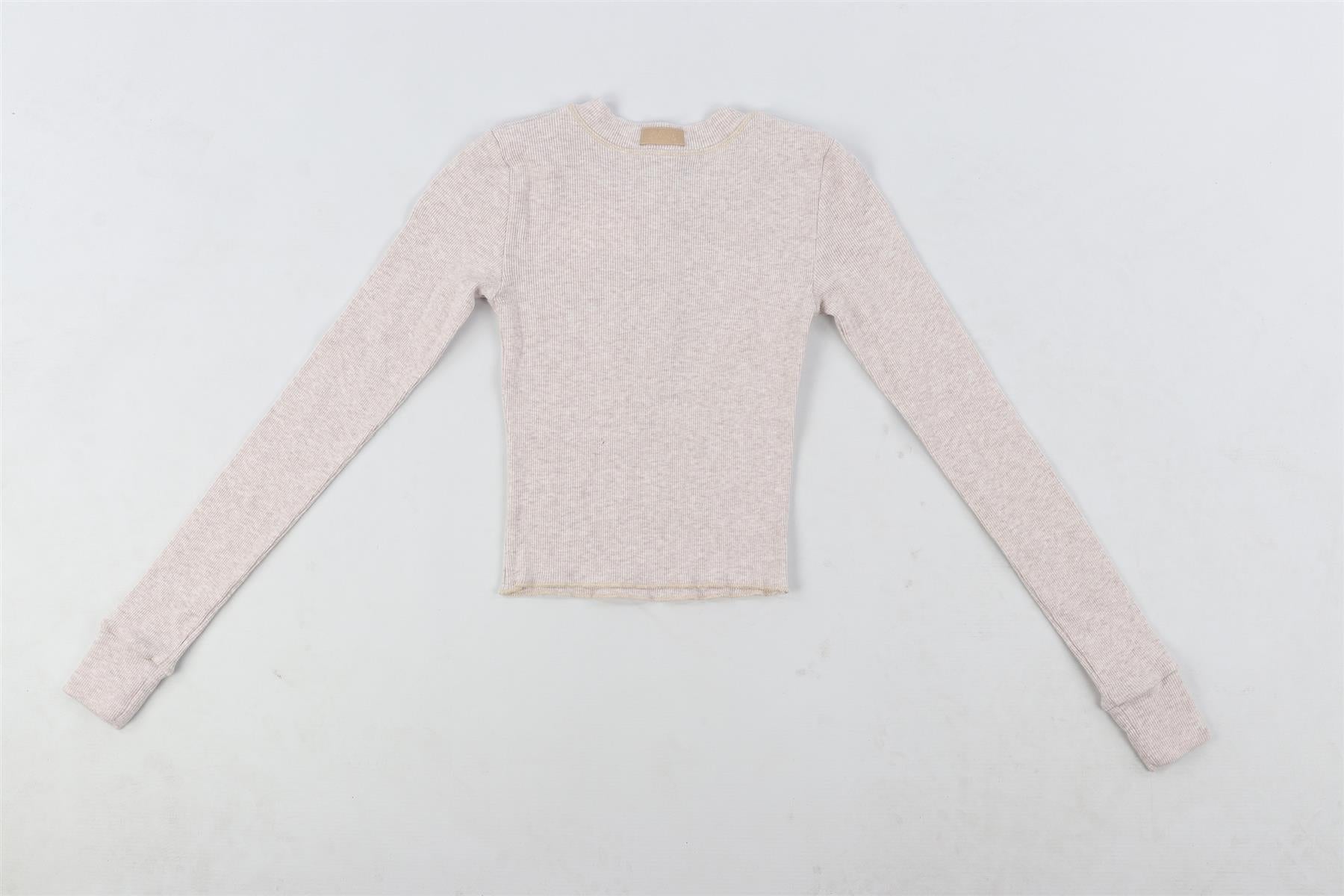 SKIMS GREY COTTON TOP XXSMALL