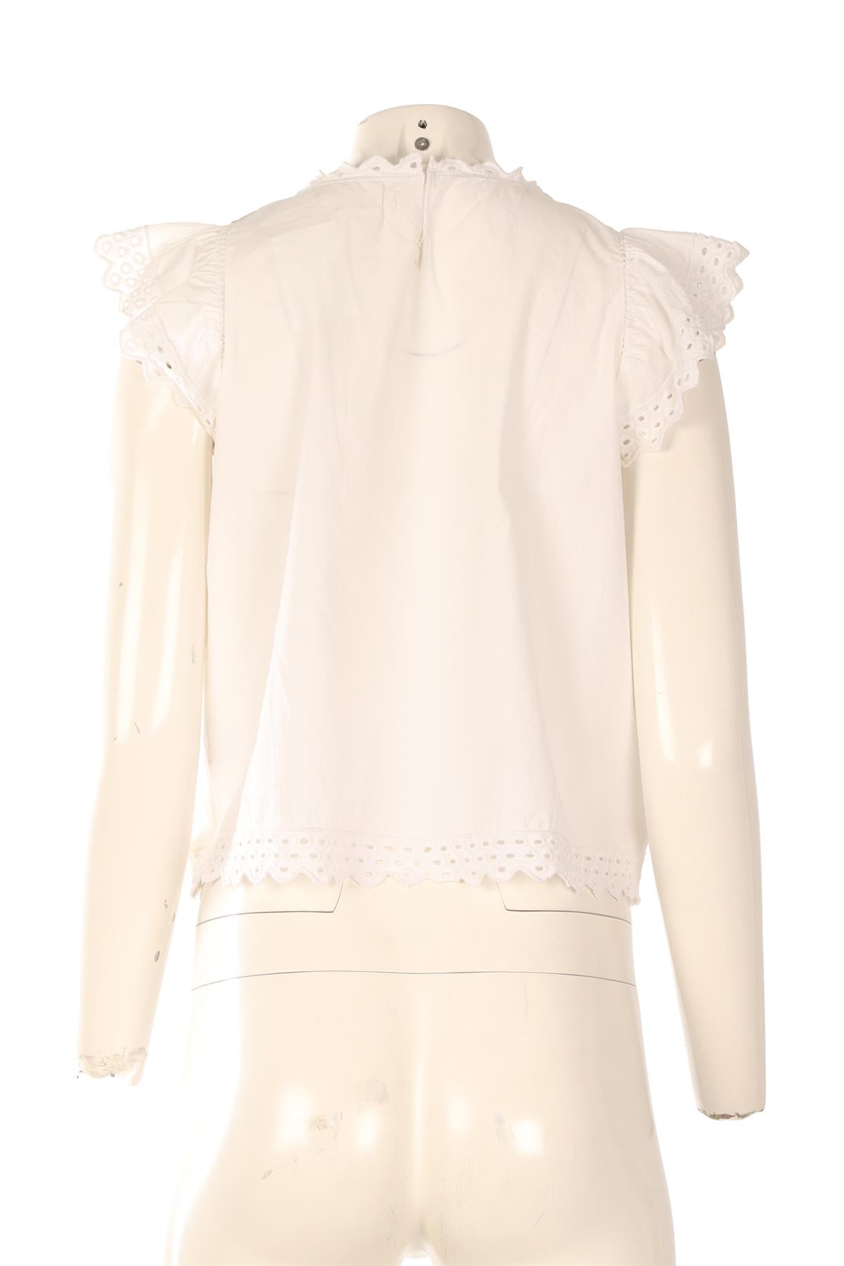 ISABEL MARANT ÉTOILE WHITE COTTON TOP FR 34 UK 6