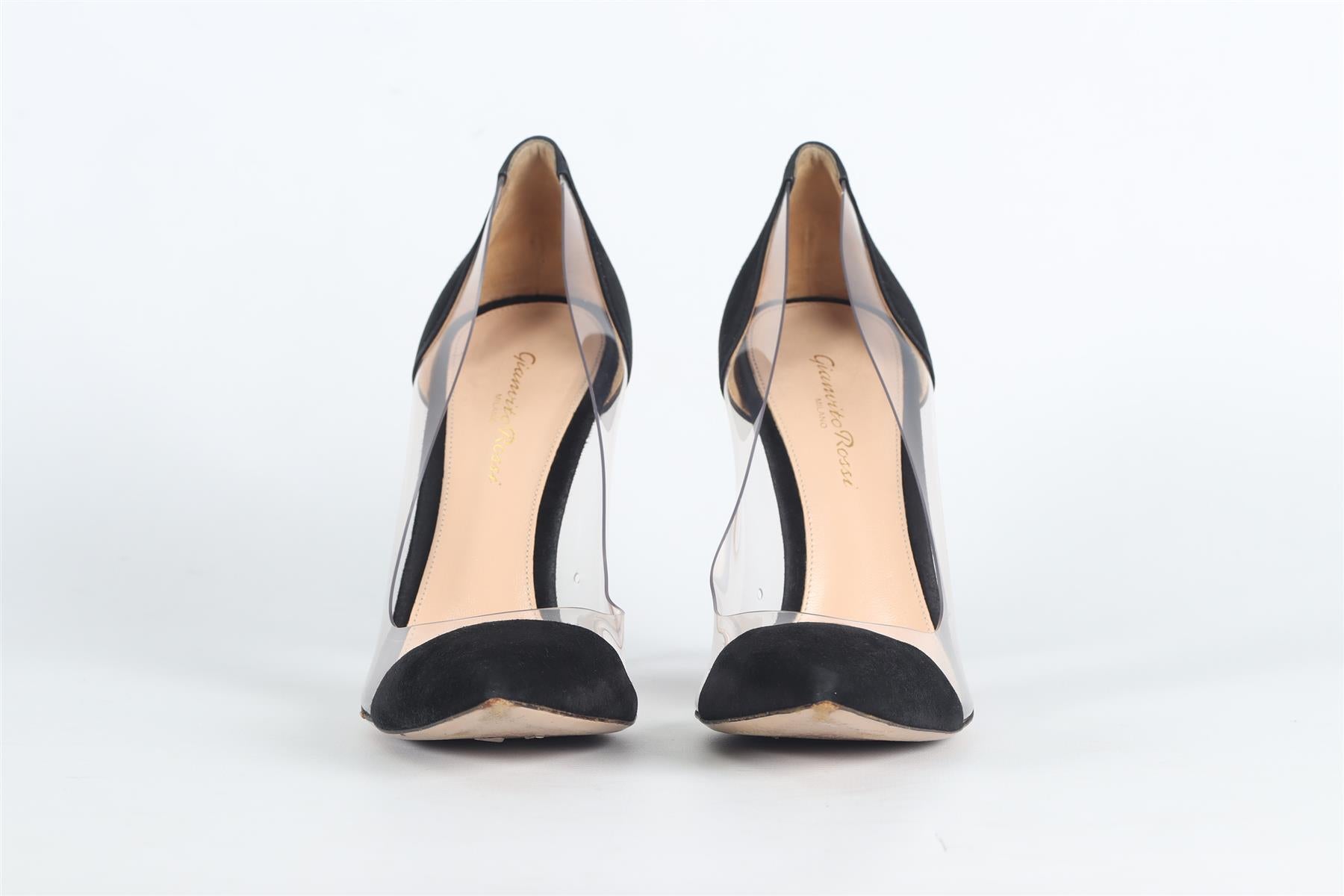 GIANVITO ROSSI PVC AND SUEDE PUMPS EU 39.5 UK 6.5 US 9.5