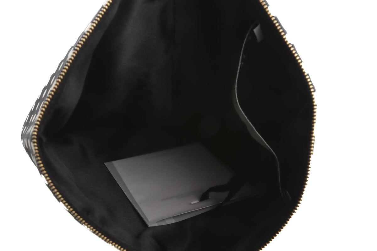 ONE/OF by Patricia Voto Black Satin Clutch