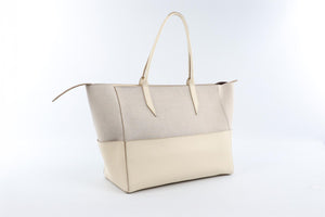 MÉTIER CREAM INCOGNITO SMALL LINEN TOTE BAG