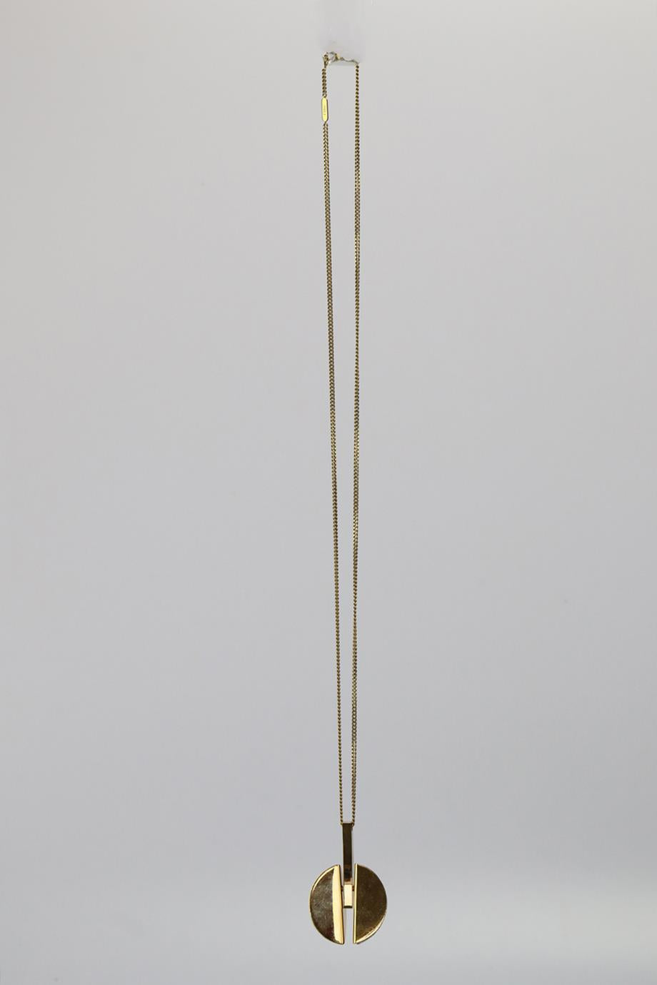 CHLOÉ GOLD AND SILVER PENDANT CHAIN NECKLACE