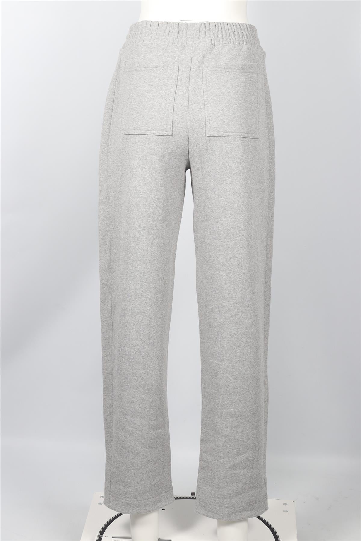 ME+EM GREY COTTON BLEND STRAIGHT LEG PANTS UK 8