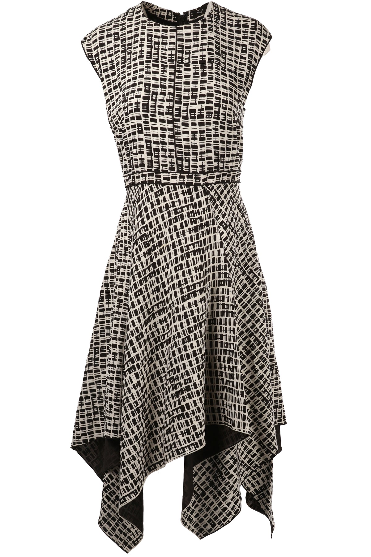 BLACK SILK MIDI DRESS
