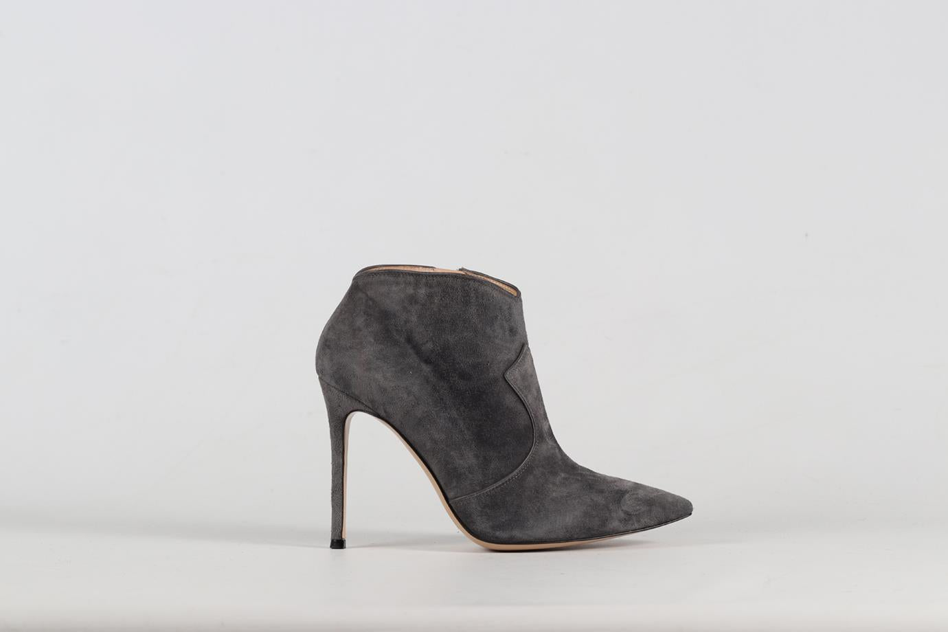 GIANVITO ROSSI SUEDE ANKLE BOOTS EU 38 UK 5 US 8