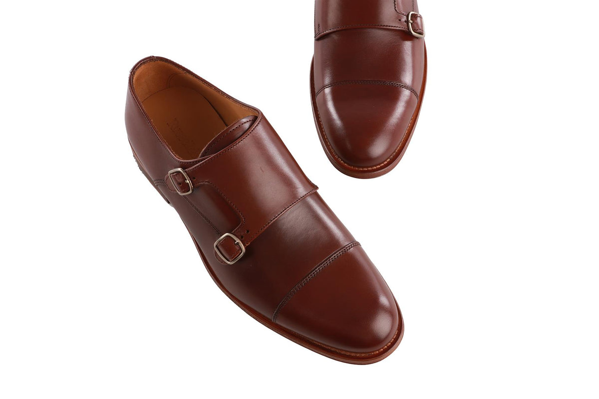 RUSSELL & BROMLEY BROWN MEN'S LEATHER BROGUES EU 40 UK 7