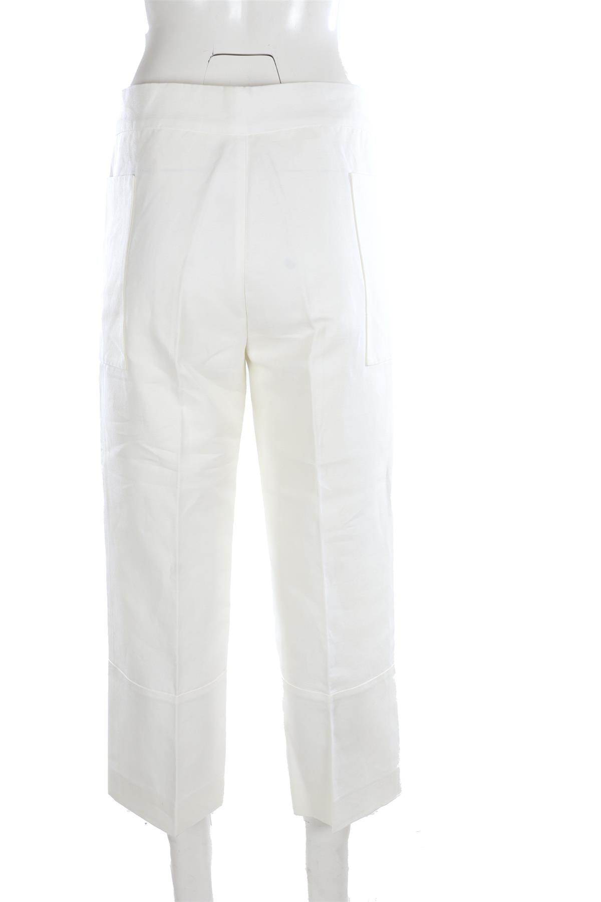 MARNI WHITE COTTON STRAIGHT LEG PANTS IT 38 UK 6