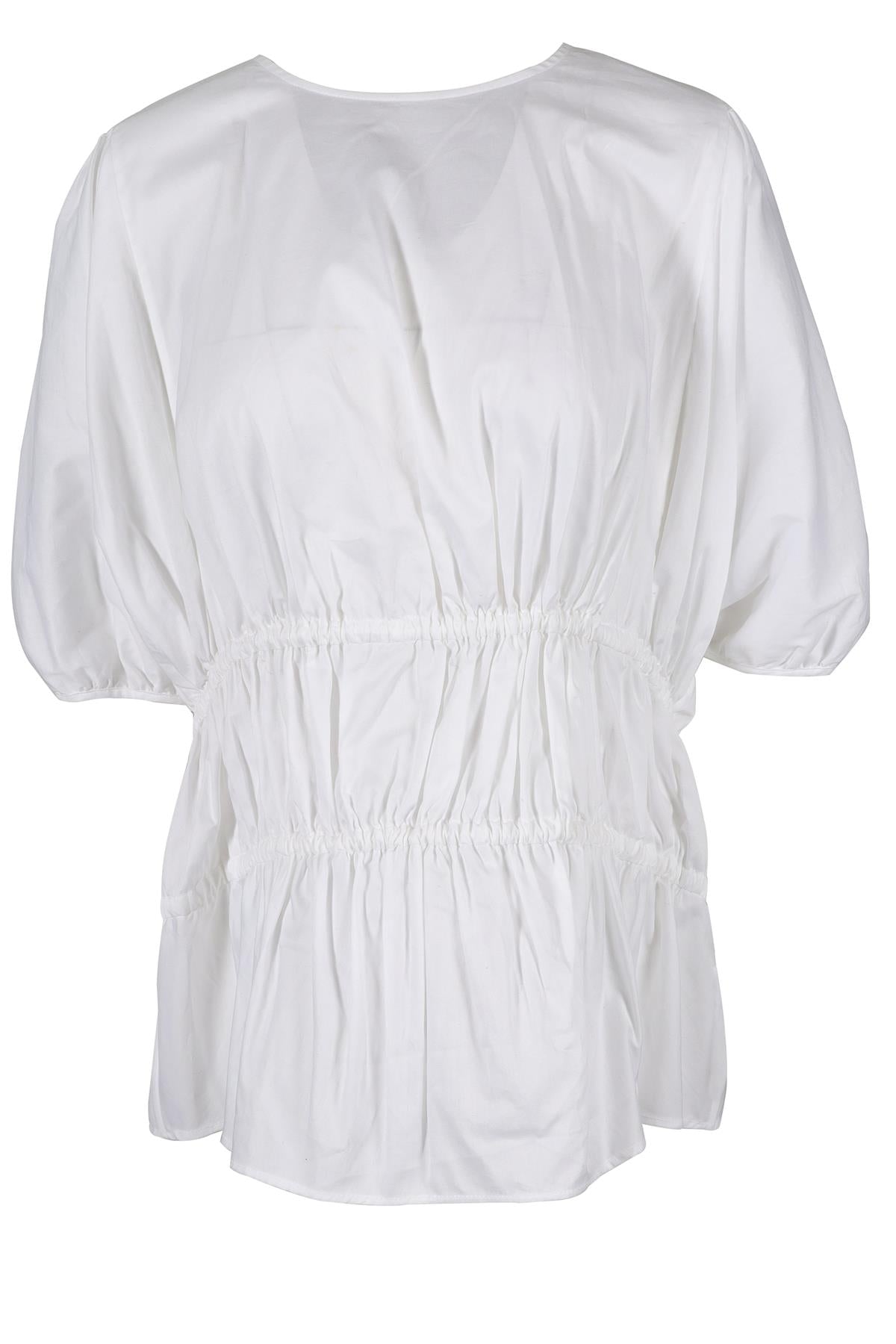 VVB VICTORIA BECKHAM WHITE COTTON TOP UK 14