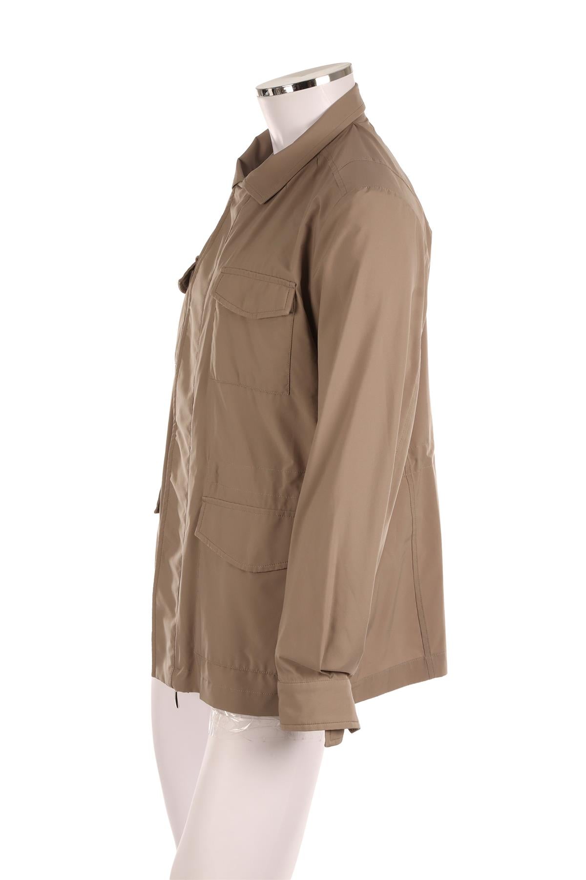 DORIANI TAUPE MEN'S SHELL JACKET IT 52 UK/US 42