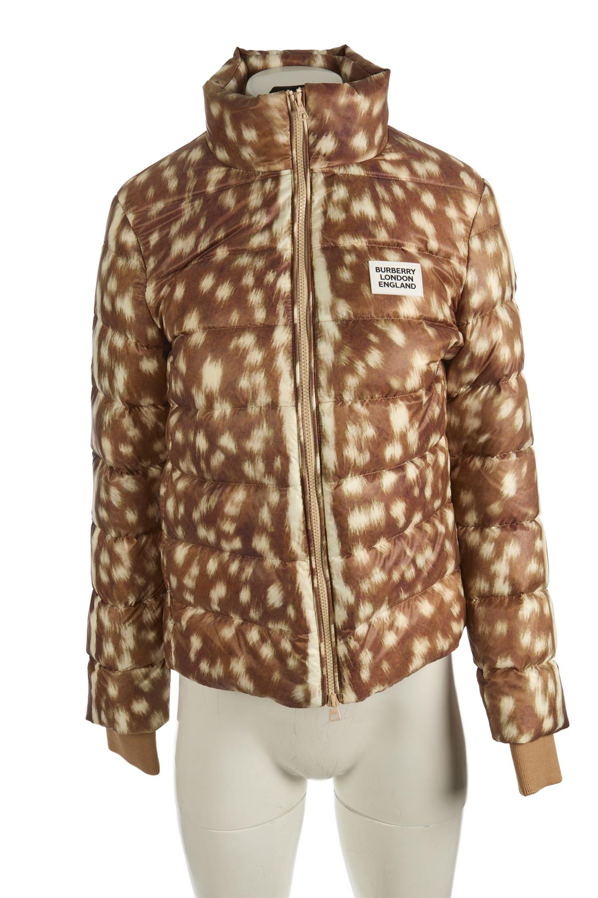 BURBERRY BROWN PADDED DOWN JACKET XSMALL