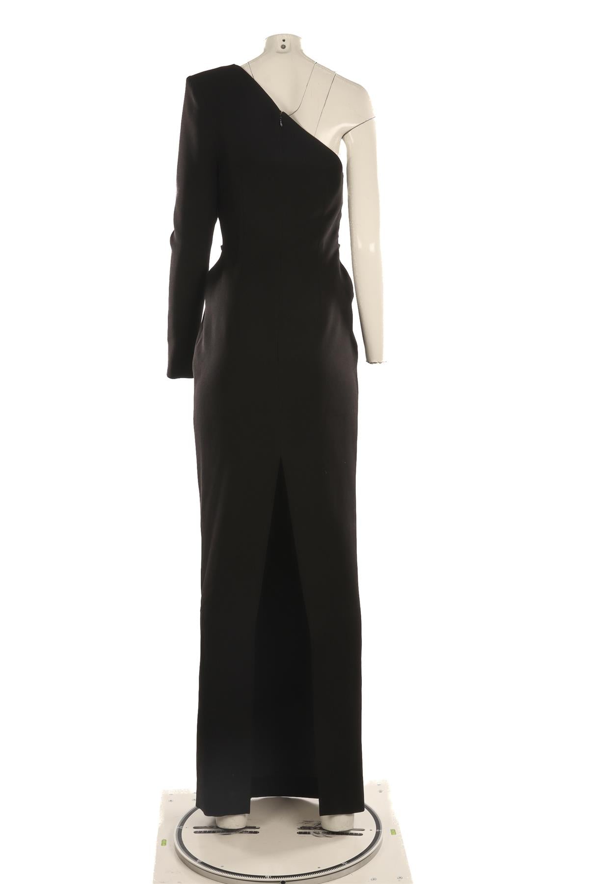 MÔNOT BLACK WOVEN MAXI DRESS IT 42 UK 10