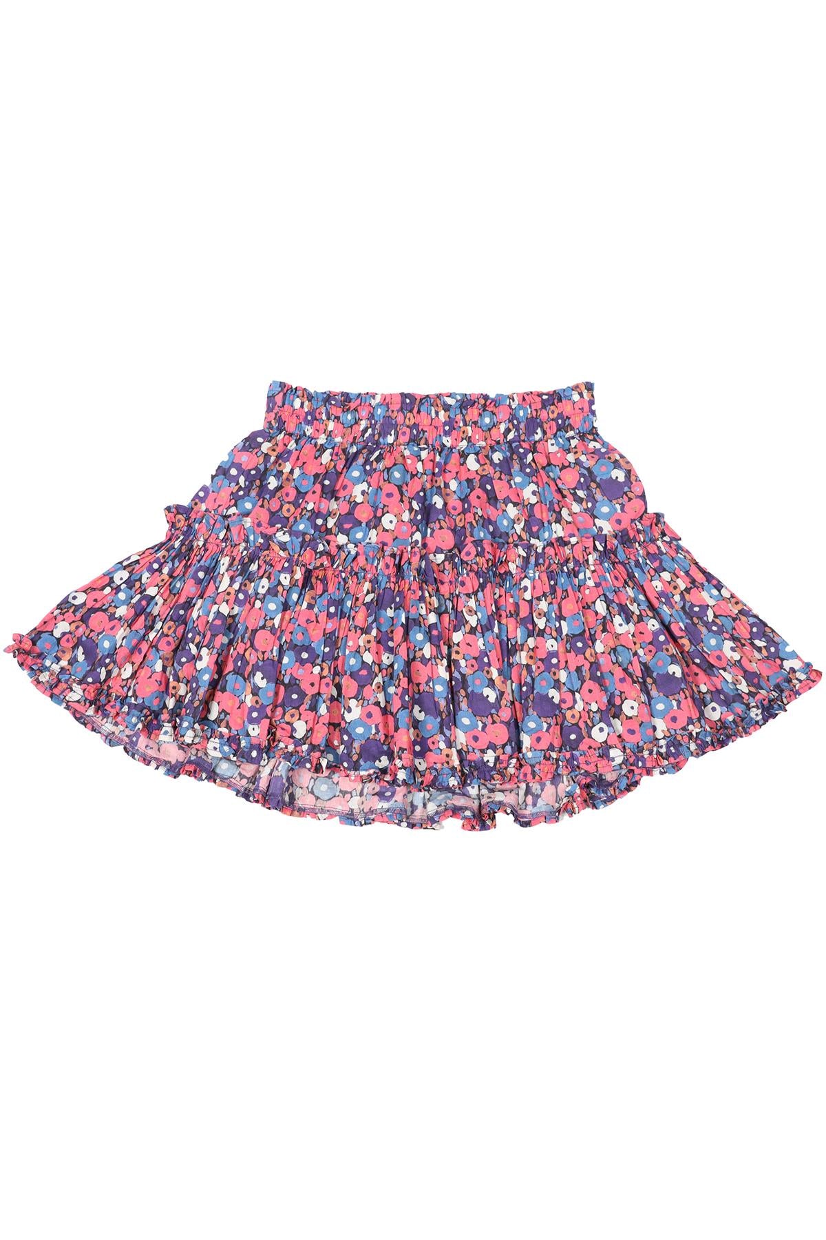 MAIA BERGMAN MULTICOLOURED COTTON MINI SKIRT SMALL