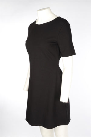 LESET BLACK JERSEY MINI DRESS LARGE