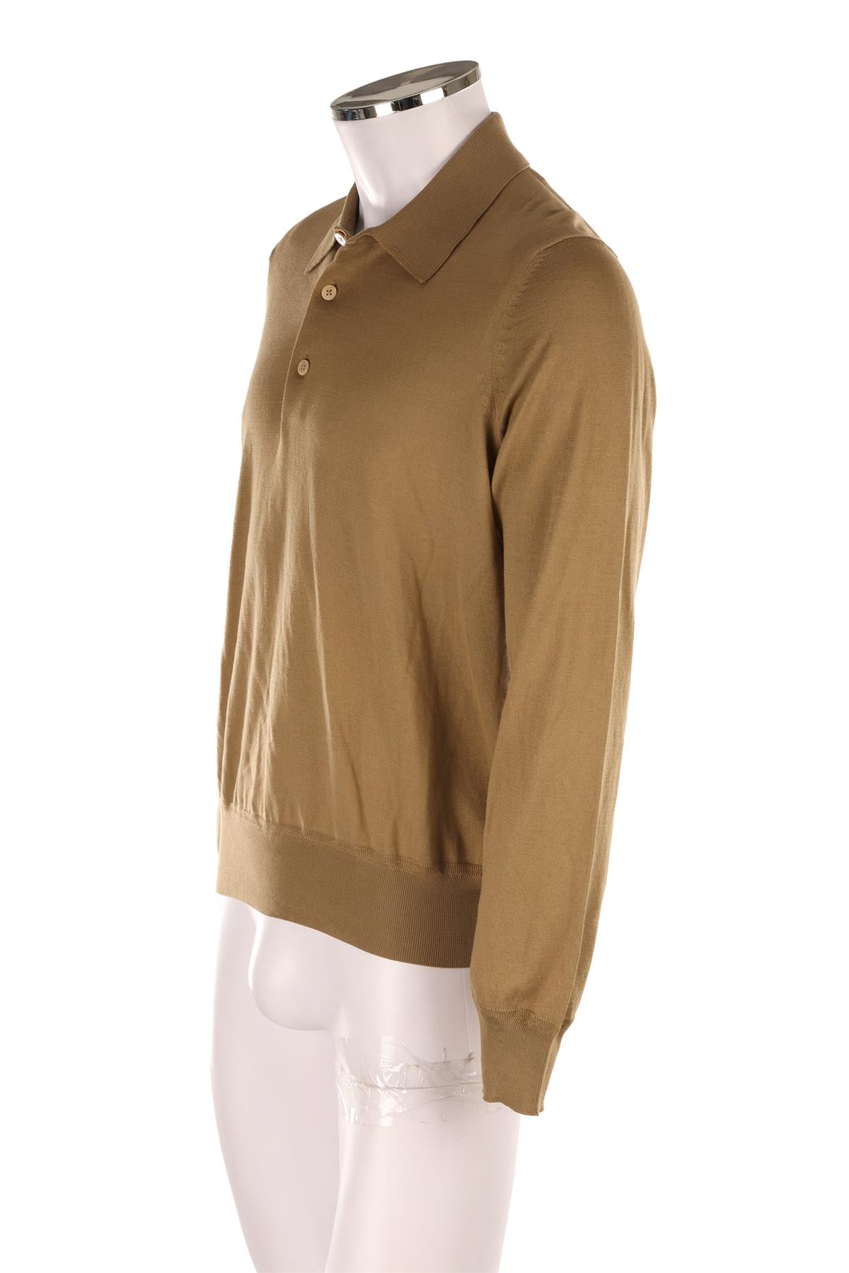TOM FORD GREEN MEN'S COTTON POLO SWEATER IT 48 UK/US CHEST 38