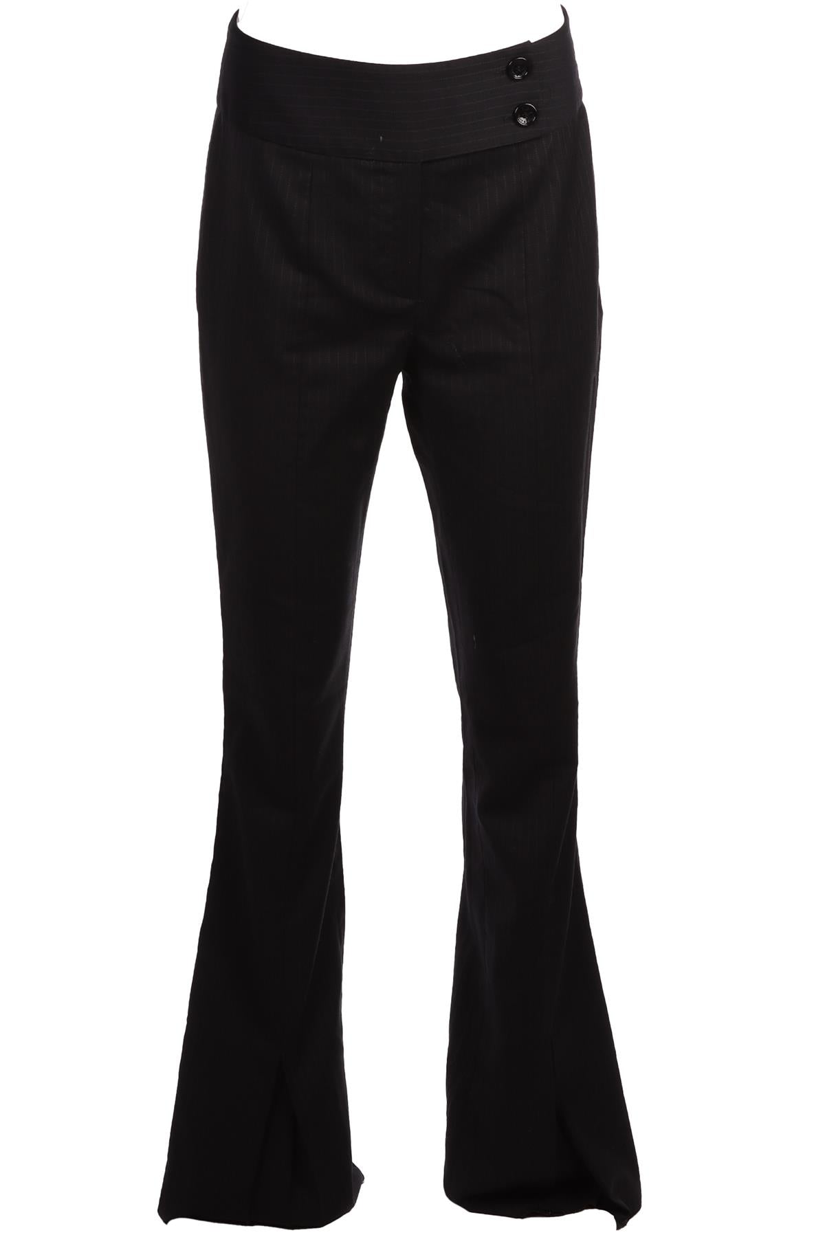 D&G NAVY WOOL STRAIGHT LEGGED PANTS IT 46 UK 14