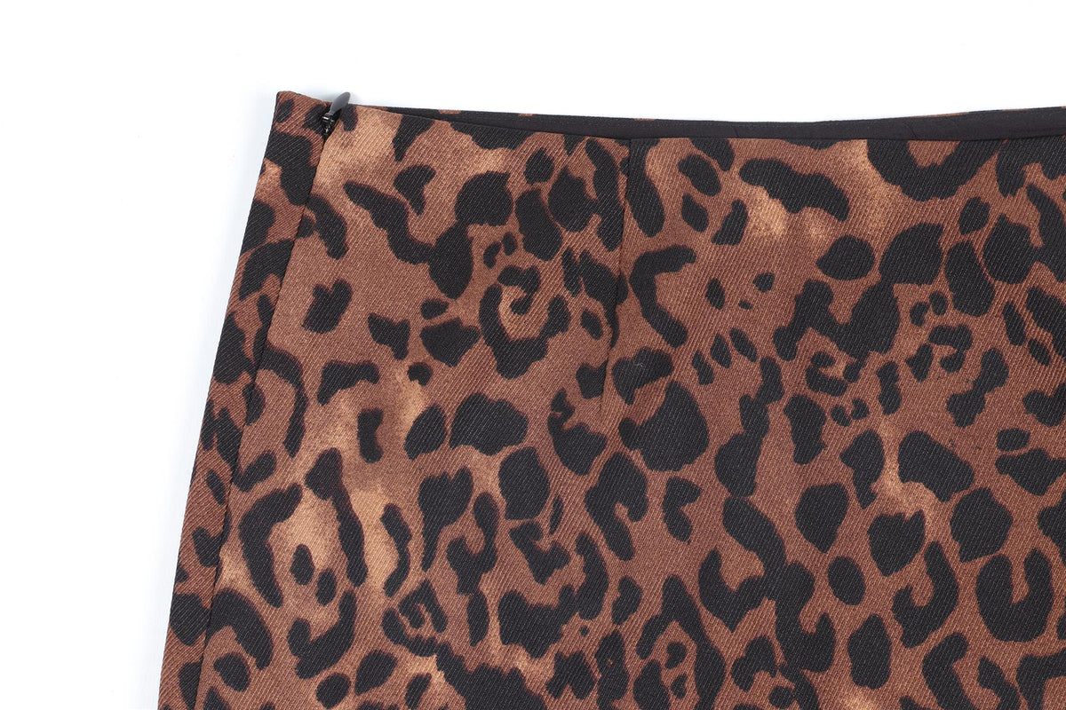 REFORNATION + LAURA HARRIER BROWN MINI SKIRT US 2 UK 6
