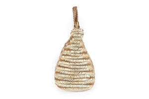 ANYA HINDMARCH GOLD LEATHER TOTE BAG