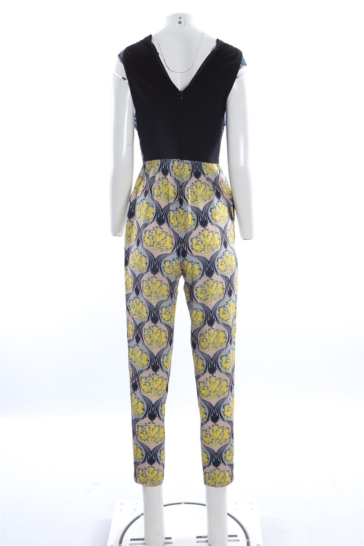 YIGAL AZROUEL MULTI CREPE JUMPSUIT UK 6