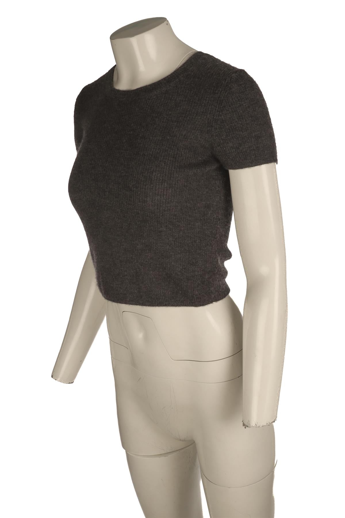 ETERNE GREY CASHMERE TOP XSMALL/SMALL