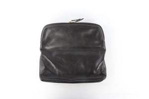 ALEXANDER MCQUEEN BLACK LEATHER CLUTCH
