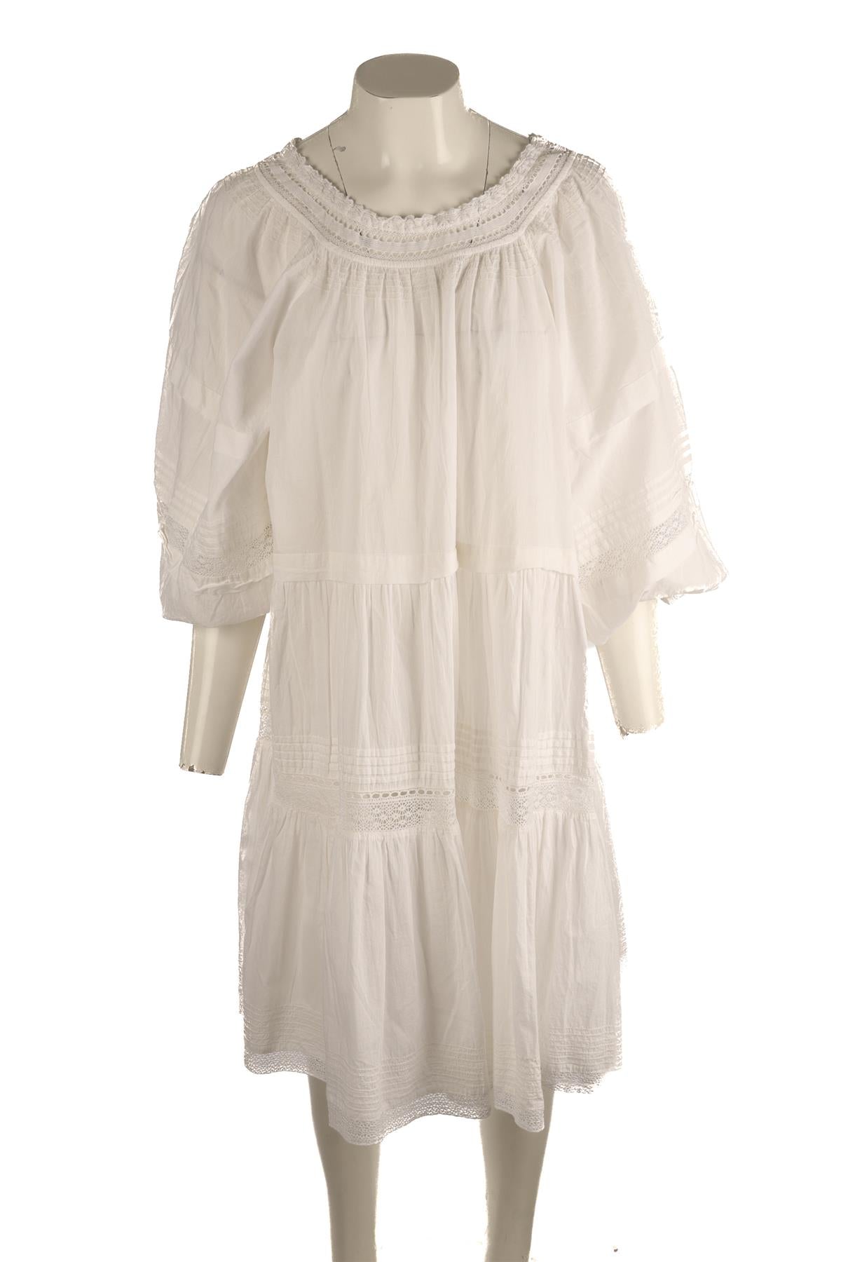 THE GREAT WHITE COTTON MINI DRESS UK 18