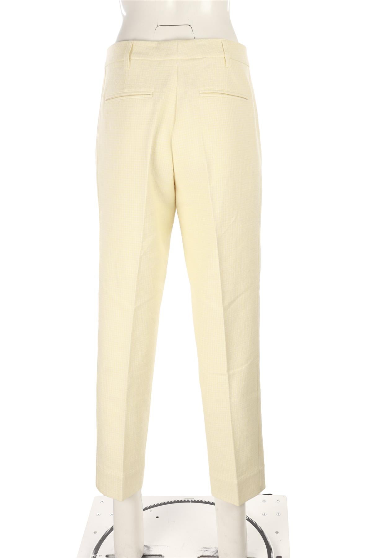 YELLOW WOVEN STRAIGHT LEG PANTS