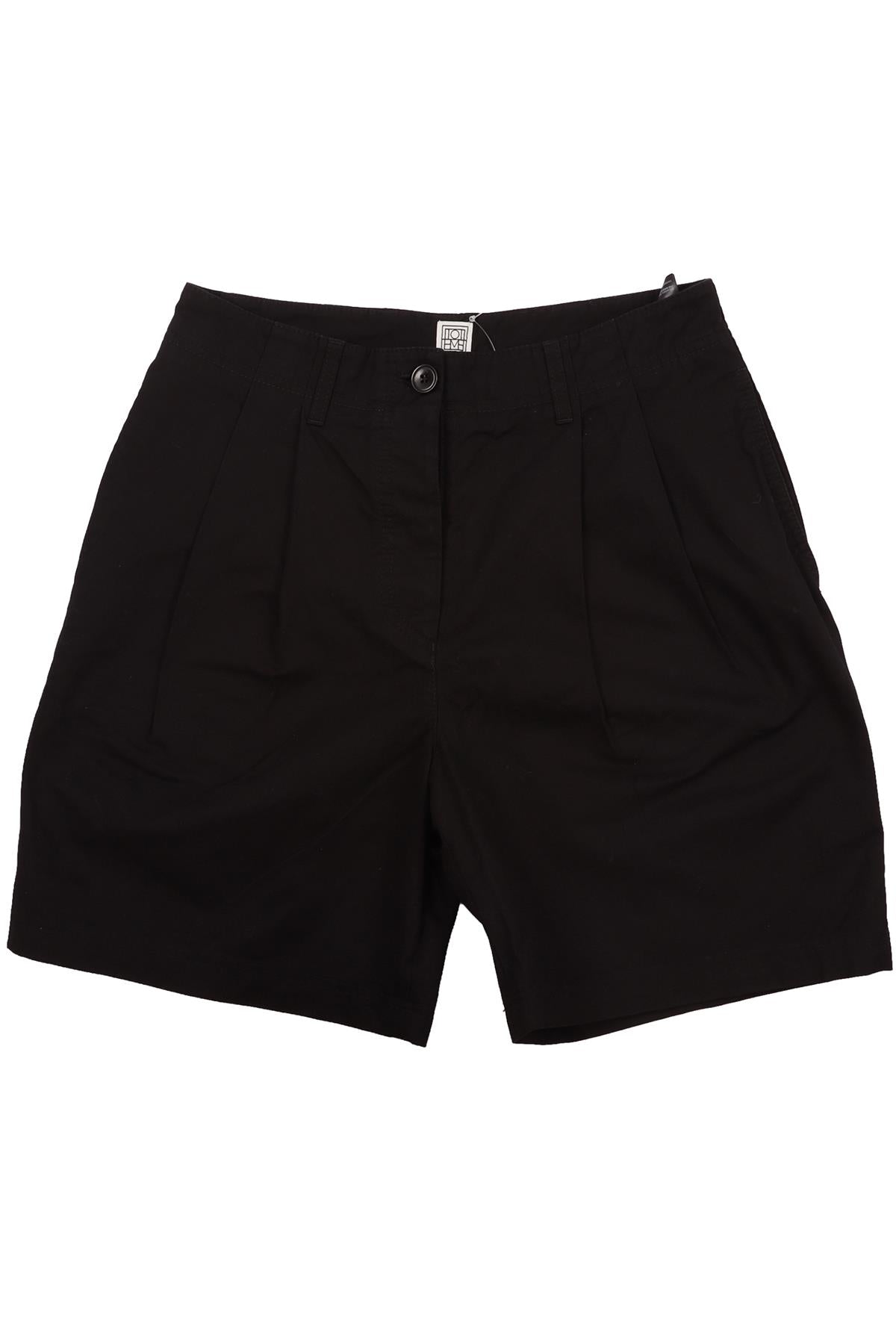 BLACK COTTON SHORTS