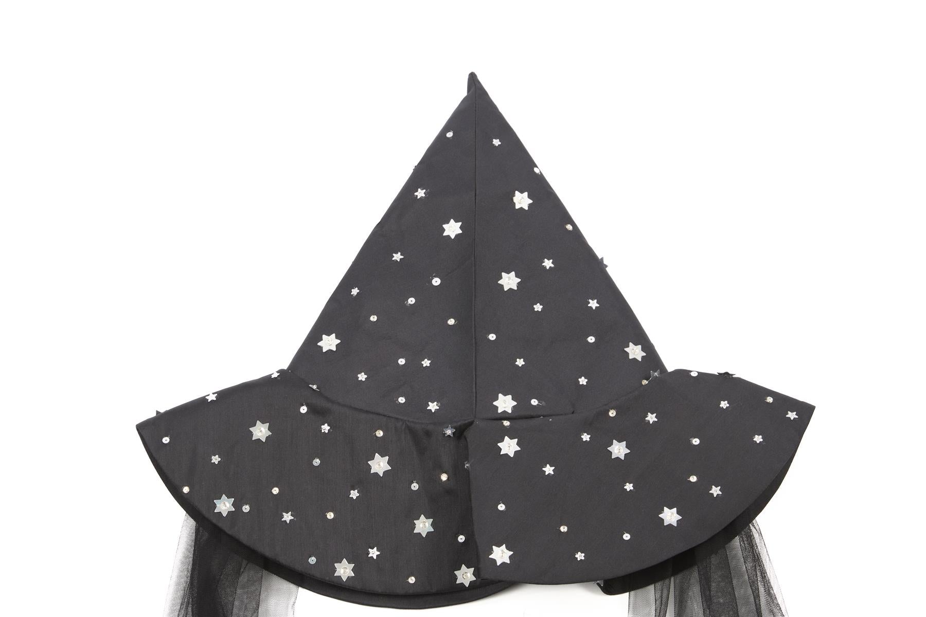 TUTU DU MONDE BLACK KIDS GIRLS WITCH HAT ONE SIZE