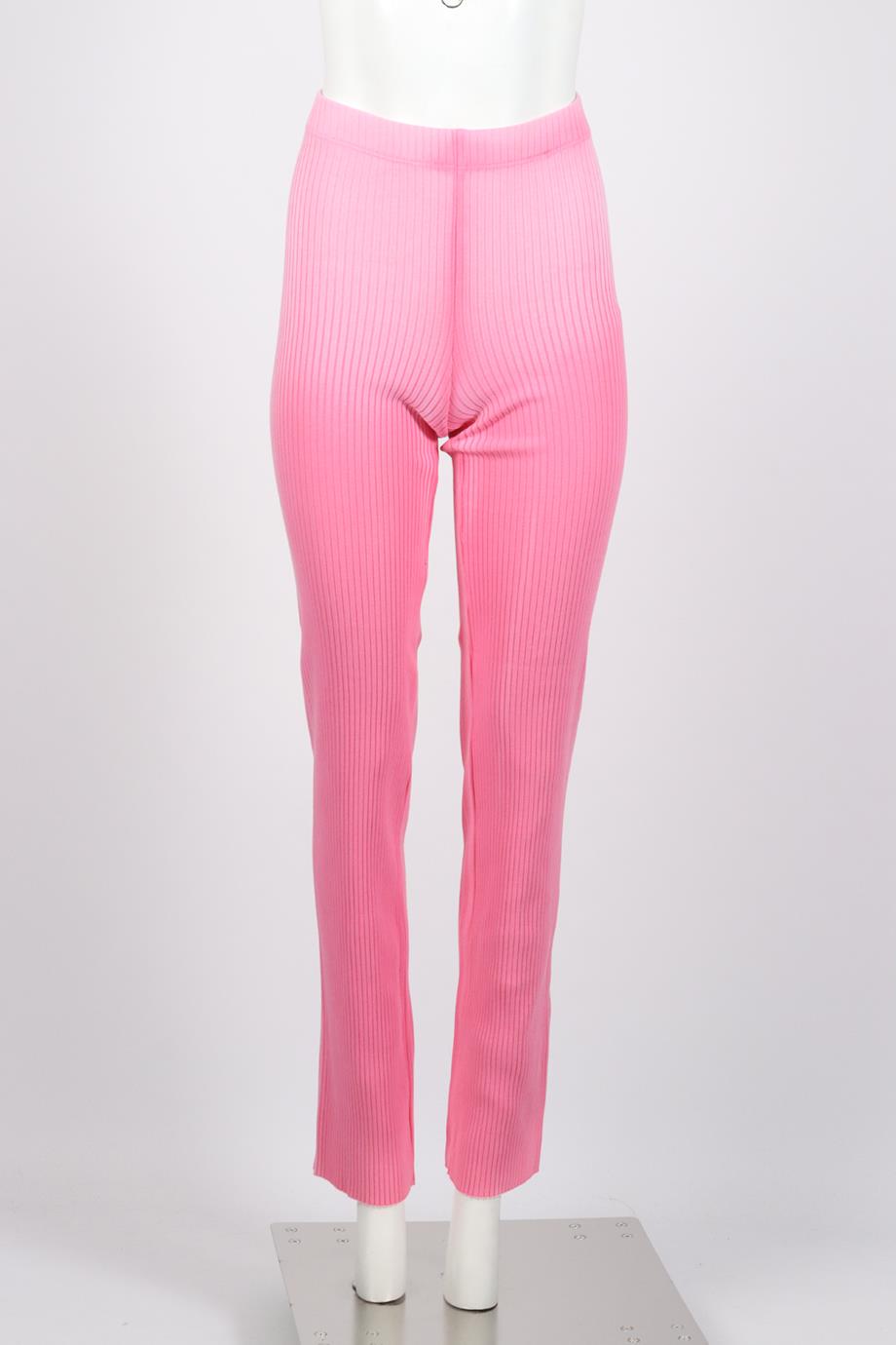 COTTON CITIZEN RIBBED COTTON BLEND FLARED PANTS XSMALL